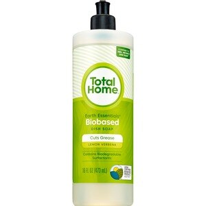  Total Home Earth Essentials Biobased Dish Soap, Lemon Verbena, 16 OZ 