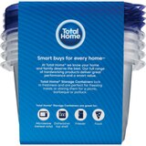 Total Home Medium Square Food Storage Containers, 32oz, 4CT, thumbnail image 2 of 4