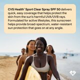 CVS Health Sport Clear Sunscreen Spray, thumbnail image 5 of 6