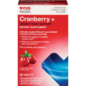 Cvs Health Cranberry + Urinary Tract Support Dietary Supplement Tablets, 50  Ct - Cvs Pharmacy
