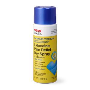 CVS Health Maximum Strength Lidocaine Pain Relief Dry Spray, 4 OZ
