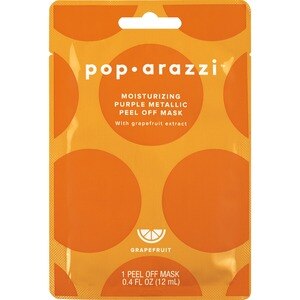  Pop-arazzi Moisturizing Grapefruit Purple Metallic Peel Off Mask 