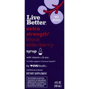  Live Better Extra Strength Black Elderberry, 4 OZ 