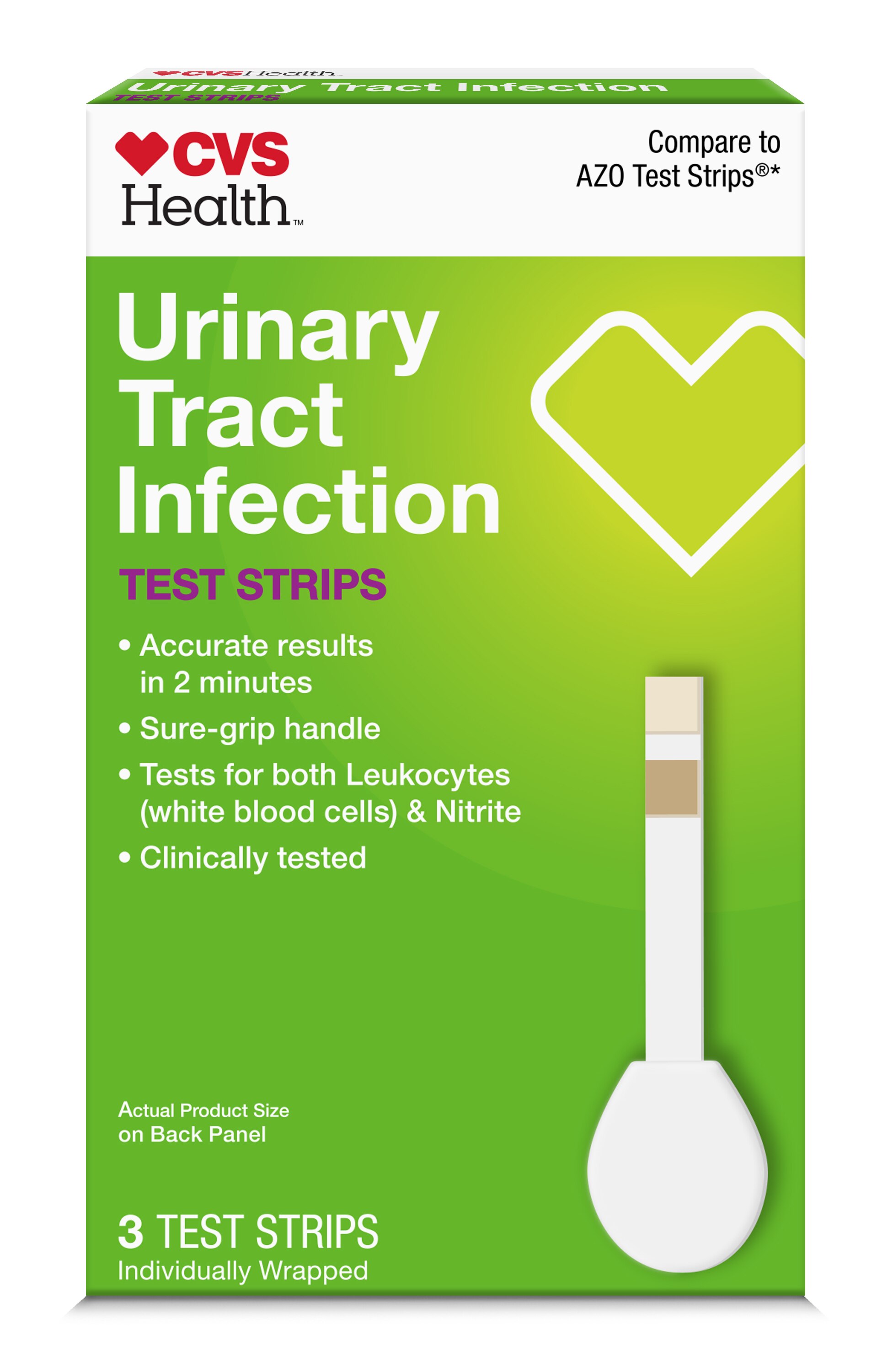 CVS Health Urinary Tract Infection Test Strips, 3 Ct