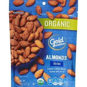 Gold Emblem Organic Roasted Almonds with Sea Salt, 8 oz | CVS