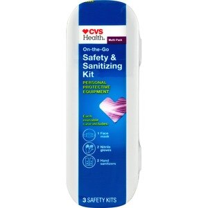 CVS Health On-The-Go Safety & Sanitizing Kit, 3 CT