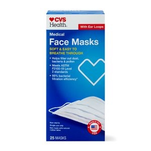 CVS Health Medical Face Masks, 25 Ct