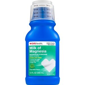 CVS Health Milk Of Magnesia Saline Laxative, Fresh Mint, 12 Oz