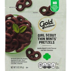  Gold Emblem Girl Scout Thin Mints Pretzels, 5 OZ 