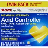CVS Health Maximum Strength Acid Reducer Tablets, Twin Pack, thumbnail image 1 of 5