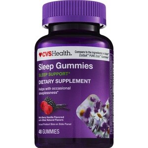 CVS Health Sleep Support Gummies, Wild Berry Vanilla, 48 Ct