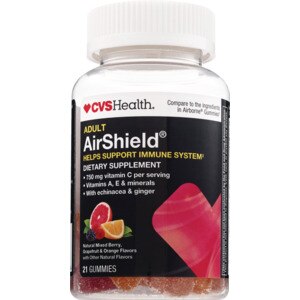 CVS Health Adult AirShield, Immune Support Gummies, Mixed Berry