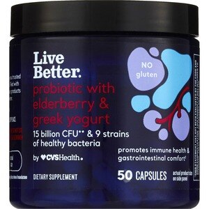 Live Better Probiotic with Elderberry and Greek Yogurt, 50 CT