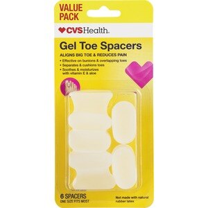 CVS Health Gel Toe Spacers, 6 Ct