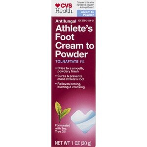 CVS Health Athlete's Foot Cream to Powder