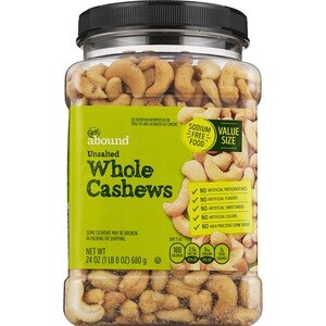 Gold Emblem Abound Unsalted Whole Cashews, 24 Oz , CVS