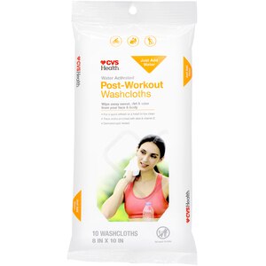 CVS Health Post-Workout Washcloths, 10 CT