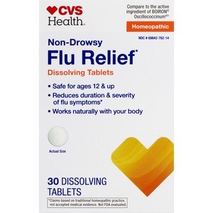 CVS Health Non-Drowsy Flu Relief Dissolving Tablets, 30 CT
