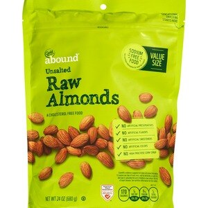 Gold Emblem Abound Unsalted Raw Almonds, 24 OZ