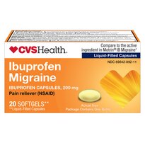 CVS Health Ibuprofen Migraine 200 MG Softgels