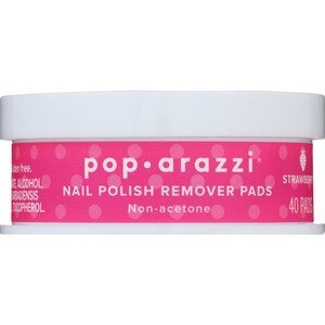 Pop-arazzi Non-Acetone Strawberry Nail Polish Remover Pads, 40CT Pop-arazzi Non-Acetone Strawberry Nail Polish Remover Pads, 40CT