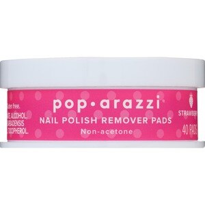 Pop-arazzi Strawberry Nail Polish Remover Pads, 40 Ct , CVS