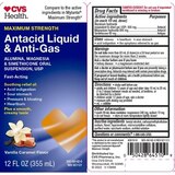 CVS Health Maximum Strength Antacid Liquid & Anti-Gas, Vanilla Caramel Flavor, 12 OZ, thumbnail image 1 of 1