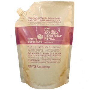Earth Essentials Pure Castille Foaming Hand Soap Refill, 28 OZ