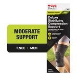 CVS Health Knee Deluxe Stabilizing Compression Support, thumbnail image 1 of 10