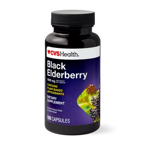 CVS Health Black Elderberry 1000mg Capsules, 100 CT