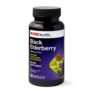 CVS Health Black Elderberry Capsules, 100 Ct