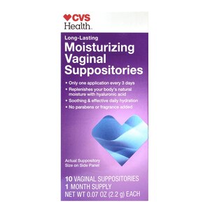 CVS Health Vaginal Moisturizing Suppositories, 10 Ct