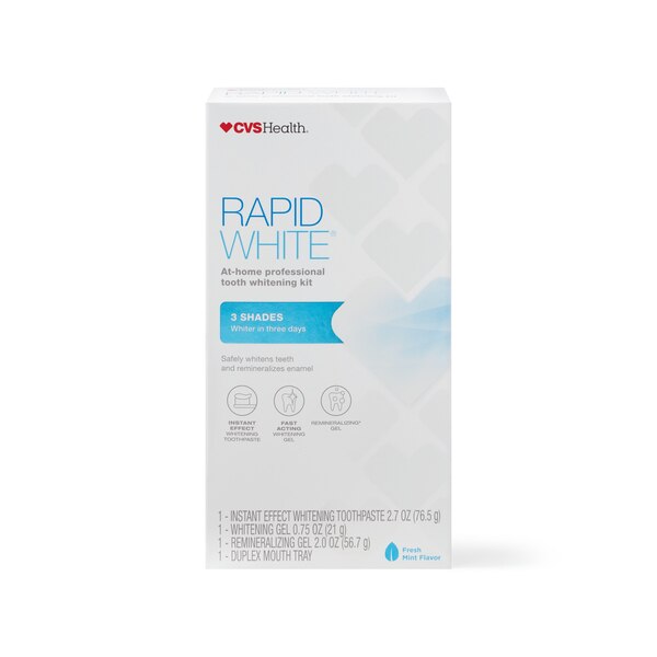 CVS Health Rapid White Tooth Whitening Kit, Fresh Mint Pick Up In