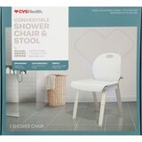 CVS Health Convertible Shower Chair and Stool by Michael Graves Design, thumbnail image 1 of 8