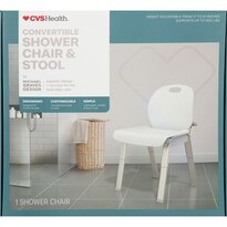 CVS Health Convertible Shower Chair and Stool by Michael Graves Design