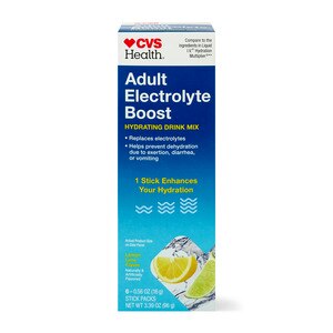 CVS Health Adult Eletrolyte Boost, Lemon Lime, .56 OZ, 6 Pack - 6 Ct