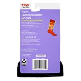 CVS Health Firm Compression Socks Over-the-Calf Length, 1 Pair, Black, thumbnail image 2 of 2