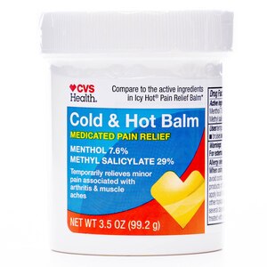CVS Health Cold & Hot Medicated Pain Relief Balm, 3.5 OZ