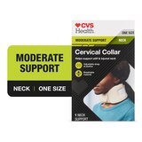 CVS Health Moderate Support Neck Cervical Collar, thumbnail image 1 of 8