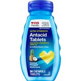 CVS Health Ultra Strength Natural Antacid Tablets, Coconut Pineapple, 56 CT, thumbnail image 1 of 3