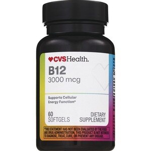 CVS Health Vitamin B-12 3000mcg Softgels, 60 CT