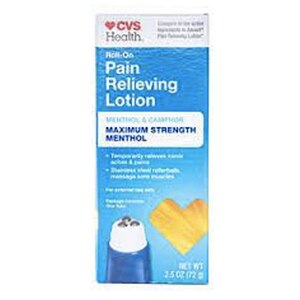 CVS Health Roll-On Pain Relieving Menthol & Camphor Roll-On Lotion, 2.5 Oz