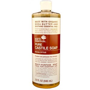 Earth's Essentials Castile Soap, 32 OZ
