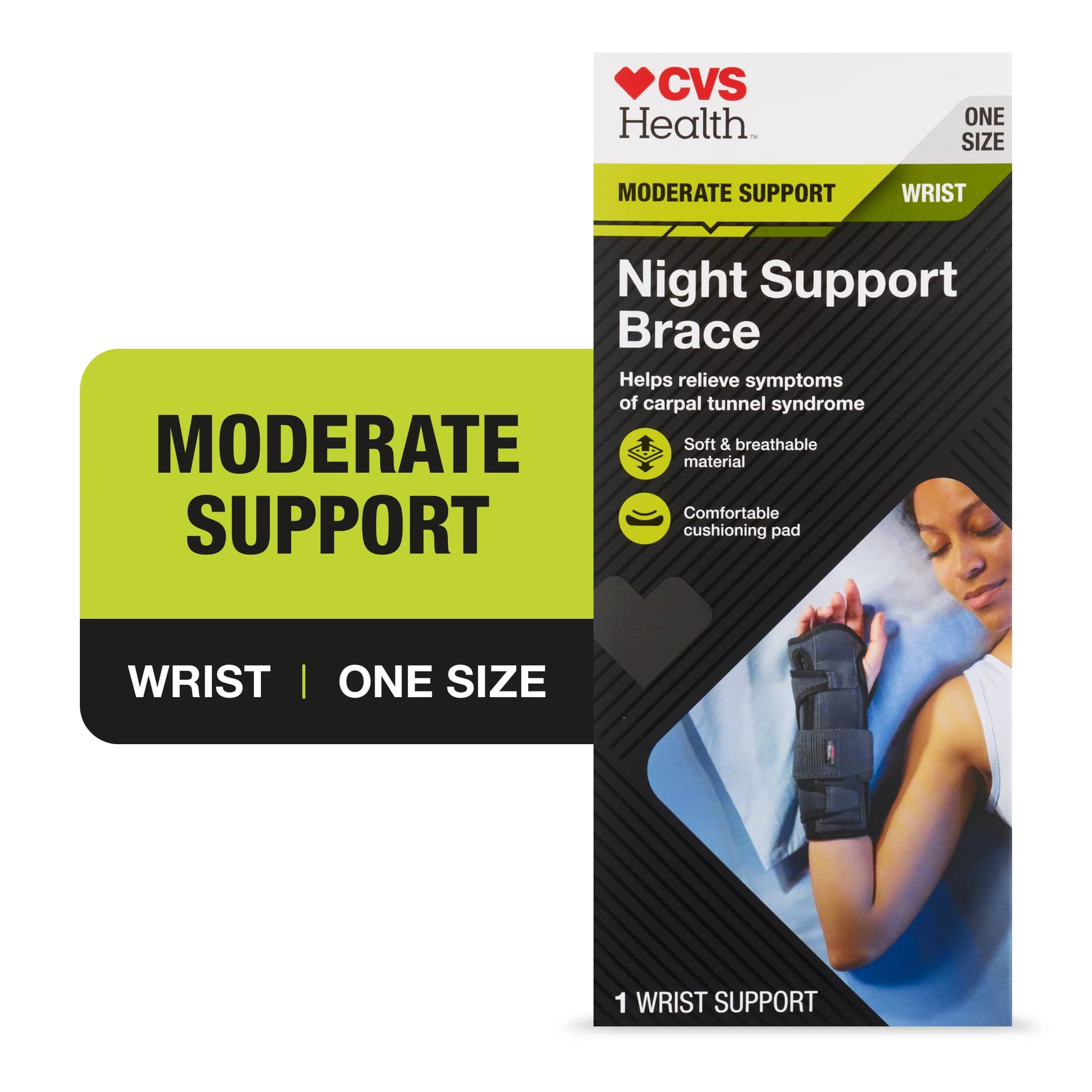 ComfyBrace Night Wrist Sleep Support Brace- Fits Both Hands - Cushioned to  Help With Carpal Tunnel and Relieve and Treat Wrist Pain, (1 Pack/Night  Brace, One Size Fits All) : : Sports & Outdoors