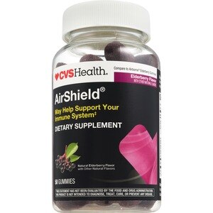 CVS Health AirShield Black Elderberry Gummies, 50 CT