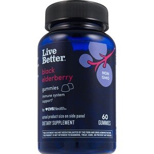 Live Better Black Elderberry Gummies, 60 CT