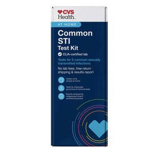 CVS Health Common STI Test Kit, At-Home Lab Test for Chlamydia, Gonorrhea and Trichomoniasis, 1 CT