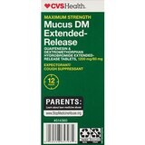CVS Health 12HR Maximum Strength Mucus DM Extended Release Tablets, thumbnail image 3 of 5