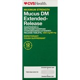CVS Health 12HR Maximum Strength Mucus DM Extended Release Tablets, thumbnail image 4 of 5