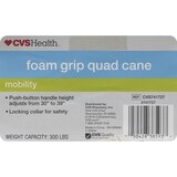 CVS Health Quad Cane Small Base with Foam Grip, thumbnail image 2 of 4